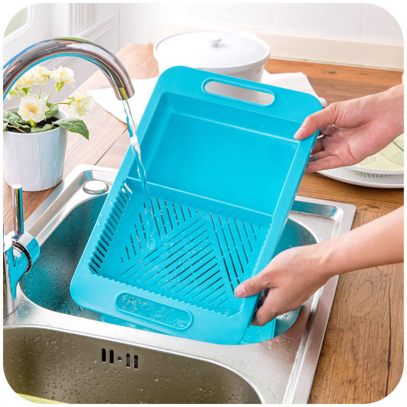 Nexzens™ Multifunction Chopping Board & Sink Basket