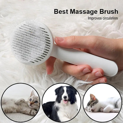 Nexzens™ Self-Cleaning Grooming Brush