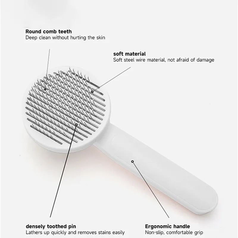 Nexzens™ Self-Cleaning Grooming Brush