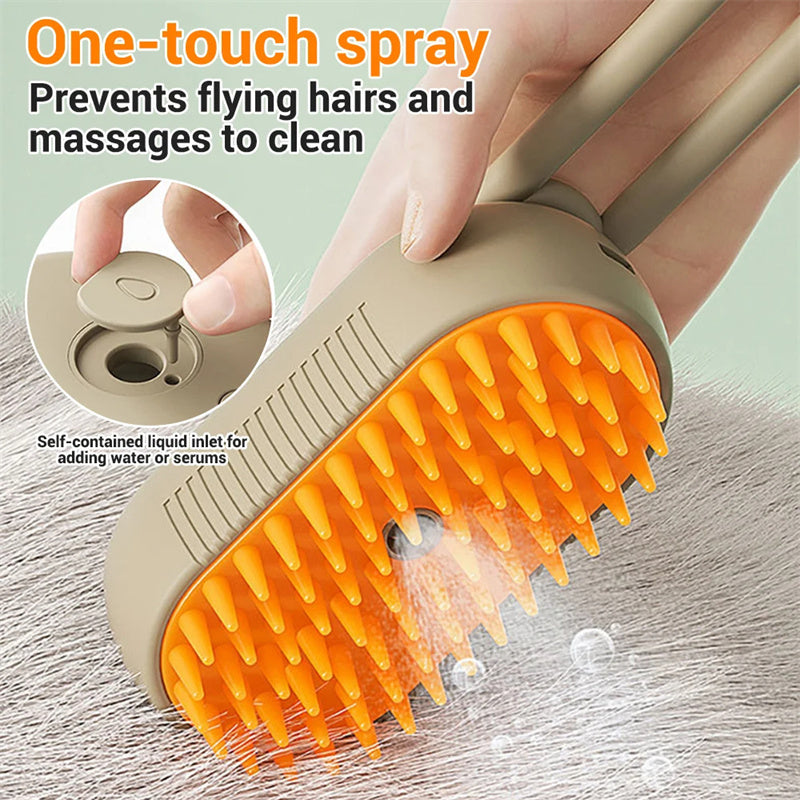 Nexzens™ 3-in-1 Steamy Pet Grooming Brush