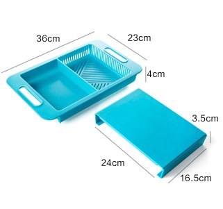 Nexzens™ Multifunction Chopping Board & Sink Basket