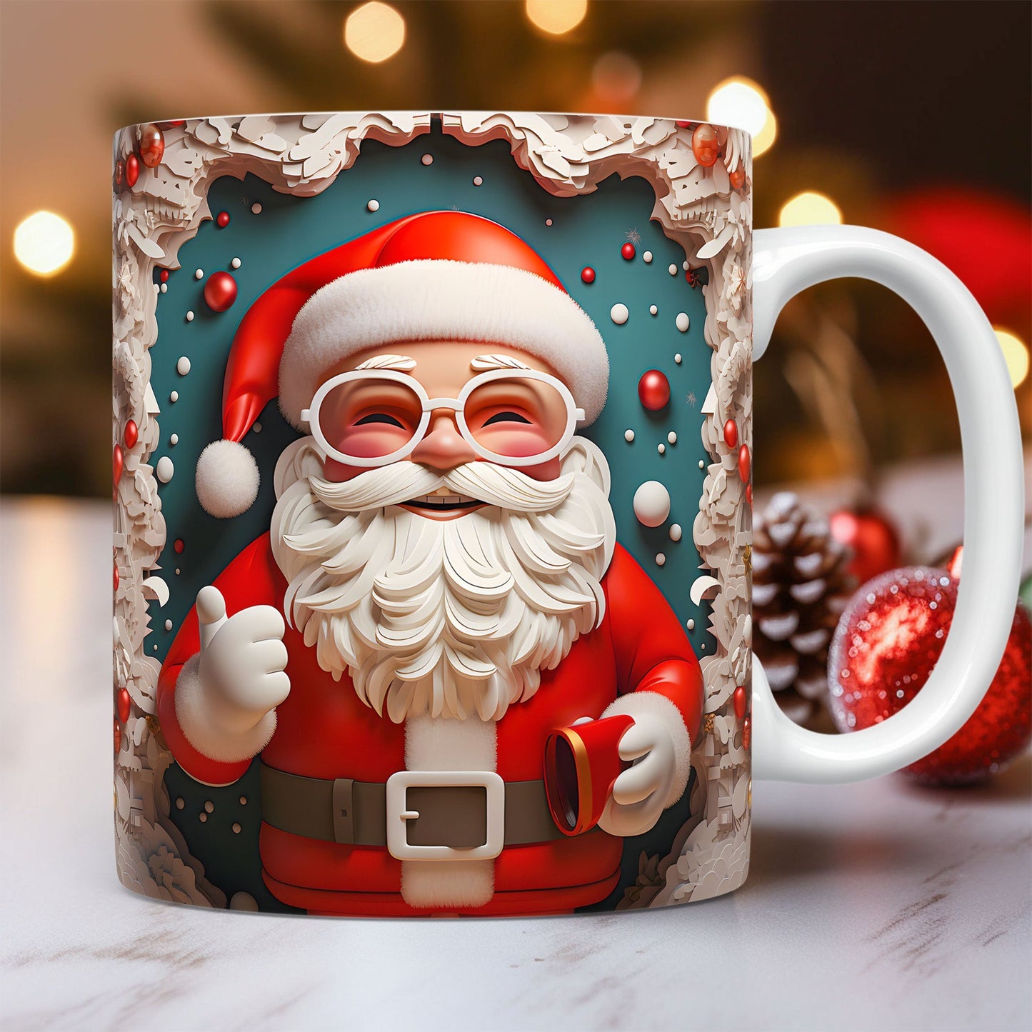 Nexzens™ 3D Christmas Ceramic Mug 325 ML