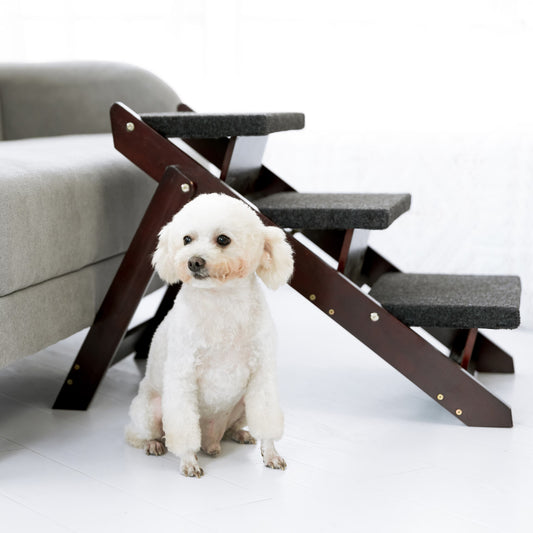 Nexzens™ Foldable Wood Pet Stairs & Ramp