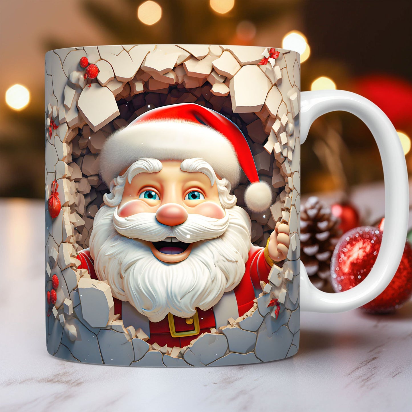 Nexzens™ 3D Christmas Ceramic Mug 325 ML