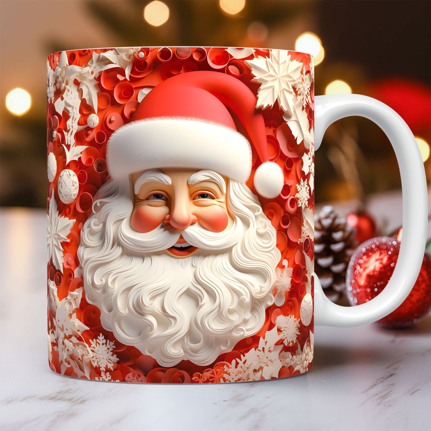 Nexzens™ 3D Christmas Ceramic Mug 325 ML