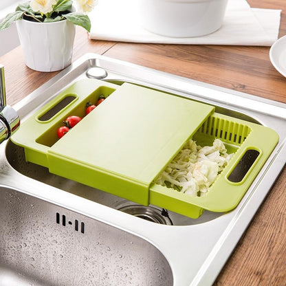 Nexzens™ Multifunction Chopping Board & Sink Basket