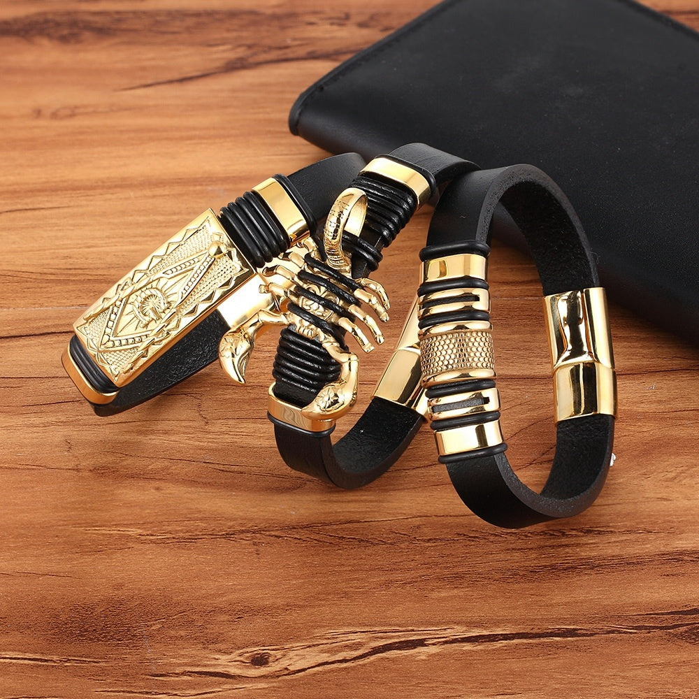 Nexzens™ Scorpion Leather Bracelet