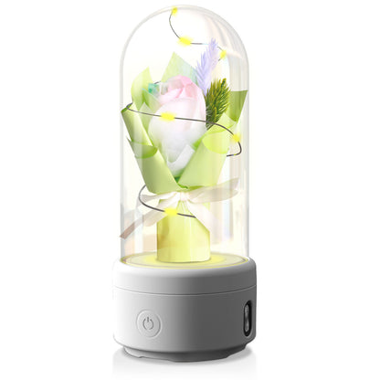 Nexzens™ Radiant Rose: 2-in-1 LED Light & Bluetooth Speaker