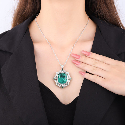 Nexzens™ Gold-Plated Emerald Necklace