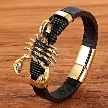 Nexzens™ Scorpion Leather Bracelet