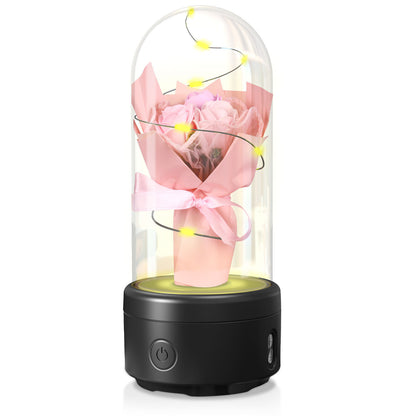 Nexzens™ Radiant Rose: 2-in-1 LED Light & Bluetooth Speaker