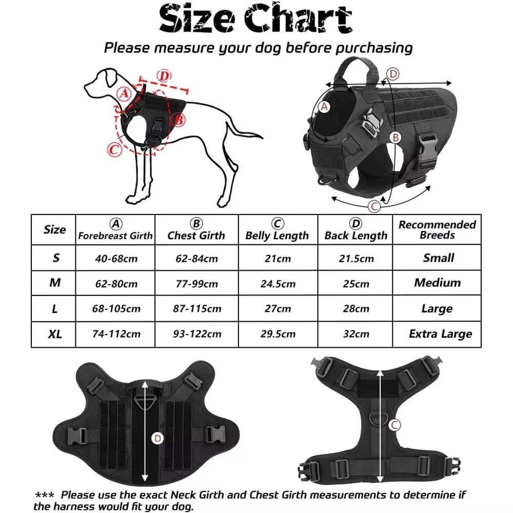 Nexzens™ Tactical Dog Harness & Leash Set