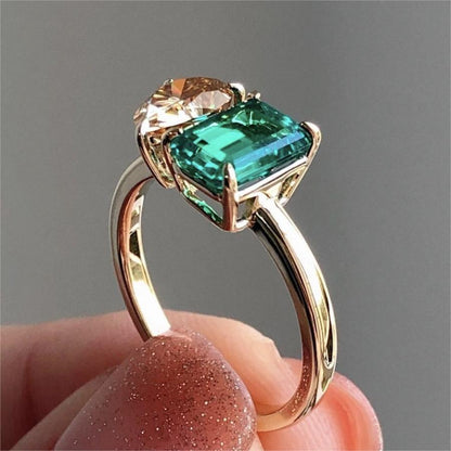 Nexzens™ Double Zircon Crystal Ring