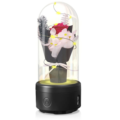 Nexzens™ Radiant Rose: 2-in-1 LED Light & Bluetooth Speaker