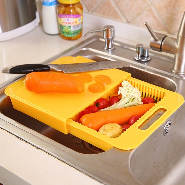 Nexzens™ Multifunction Chopping Board & Sink Basket